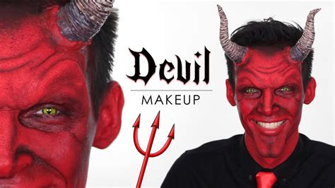 black devil makeup|devil makeup tutorial for men.